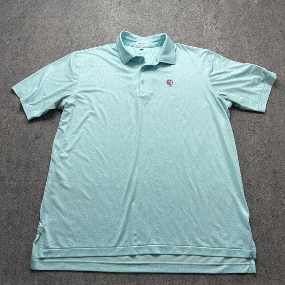 Peter Millar Light Turquoise Polo Shirt - Picture 2 of 13